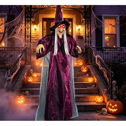 Decoración Halloween Bruja Vino Y Negro