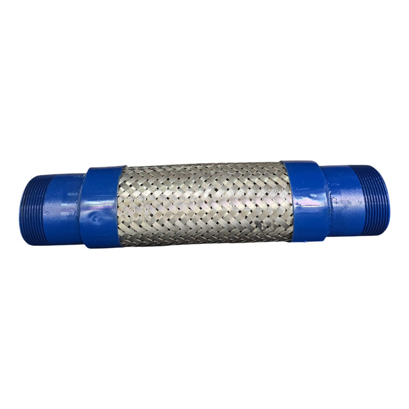 Manguera Metálica Flexible 1 PuLG X 30cm Con Niples Roscado Medida
