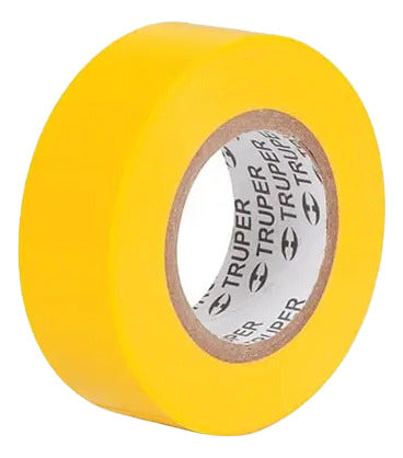 1 Pza Cinta De Aislar 18 Metros Pvc Truper De Colores