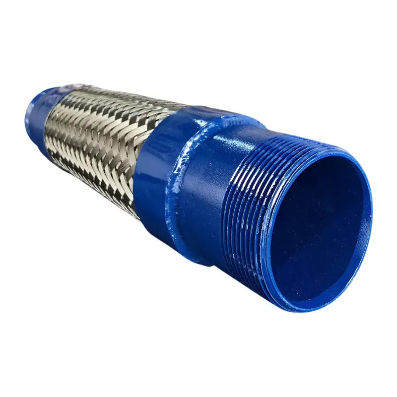 Manguera Metálica Flexible 3 X 1 M Con Niples Roscado Azul