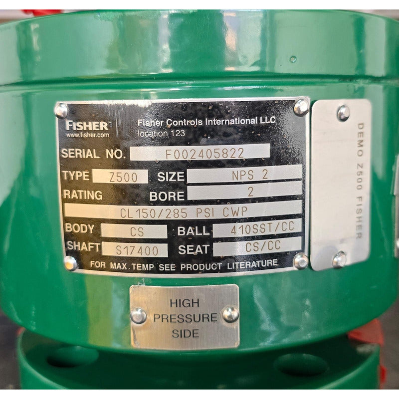 Valvula De Bola De 2 Clase 150 Fisher Tipo Z500