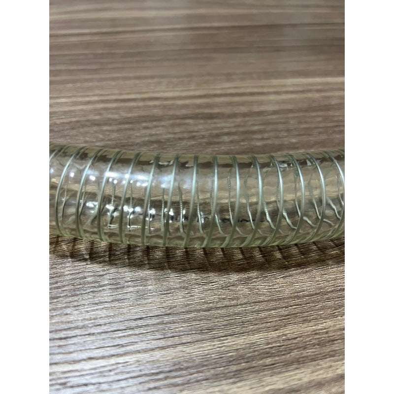 Manguera Pvc Con Espiral De Acero De 1 Pulgada De 10 Metros Transparente