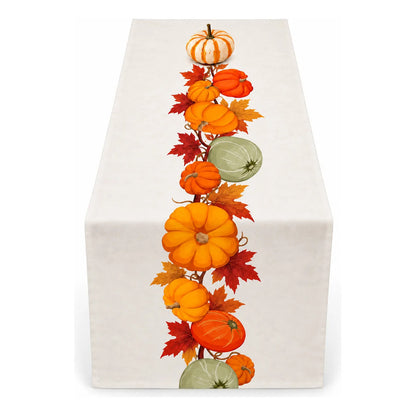 Camino De Mesa Halloween Calabaza Naranja Claro