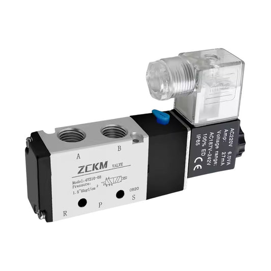 Válvula 5/2 Eléctrica Neumática De 1/4 Cv 0,89 G1 24 V