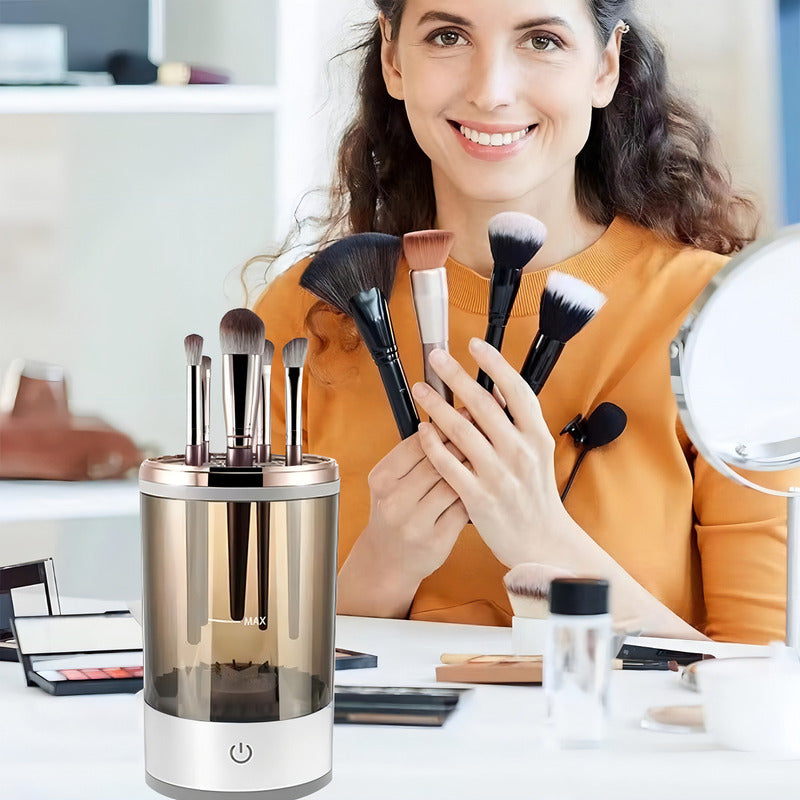 Limpiador Eléctrico Brochas Maquillaje Abigale Usb Portátil Automático Agua